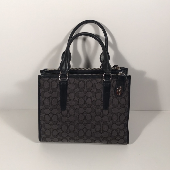 Coach Signature Square Dr Style Hand Bag - Picture 2 of 8